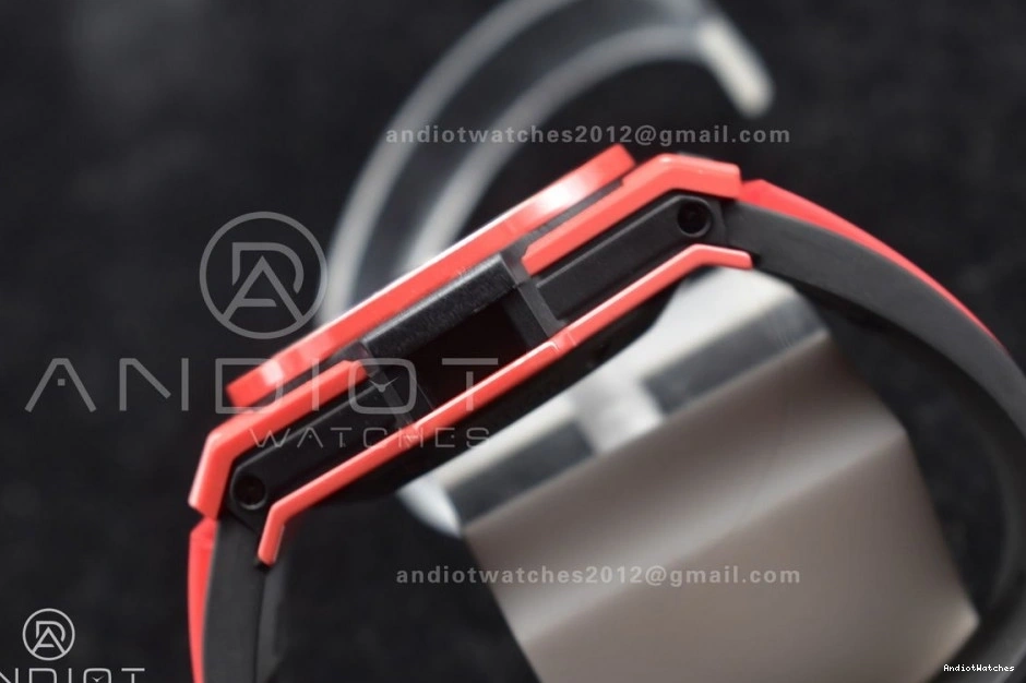 ComfortFit Skeleton 1:1 388 A Red Unico Dial Ceramic Big on Bang Best Rubber BBF Magic Edition Strap Red 0411